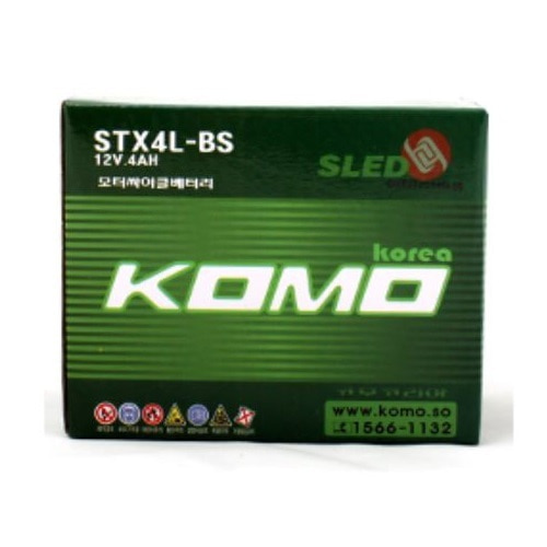 [당일배송]KOMO STX4L-BS(12V.4Ah) 배터리 (메세지,CBR125(구형),KSR110)