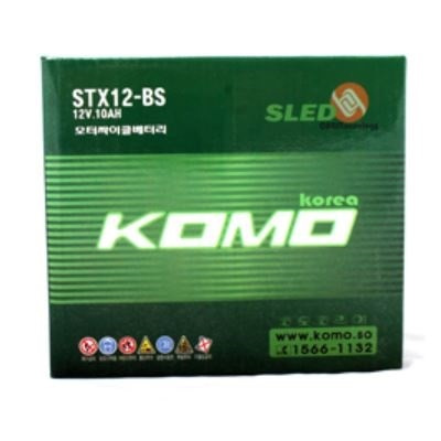 [당일배송]KOMO STX12-BS(12V.10Ah) 배터리 (네오포르테,보이져250,GV250인젝션)