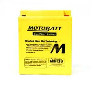 [바이크팩토리]MOTOBATT 밀폐형 무보수 배터리 MB12U 아프릴리아 스크라베오 아틀란틱 - YB12AL-A2(KC인증제품)