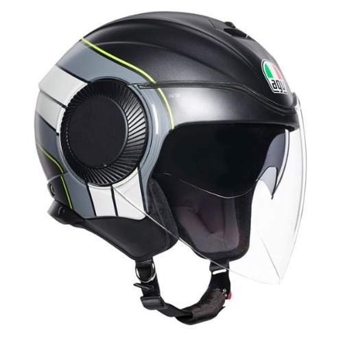 [바이크팩토리]AGV 에이지브이 오르비트 브레라 블랙/그레이/옐로우 오픈페이스 헬멧