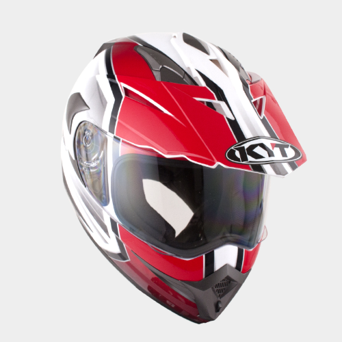 [바이크팩토리]KYT ENDURO WHITE RED 풀페이스 헬멧