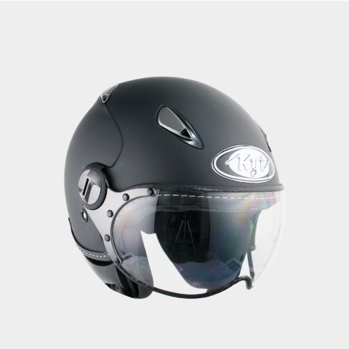 [바이크팩토리]KYT ELSICO MATT BLACK 클래식 헬멧