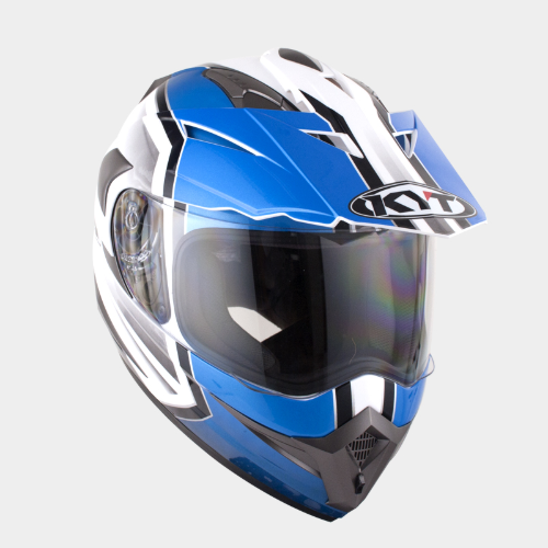 [바이크팩토리]KYT ENDURO WHITE BLUE 풀페이스 헬멧
