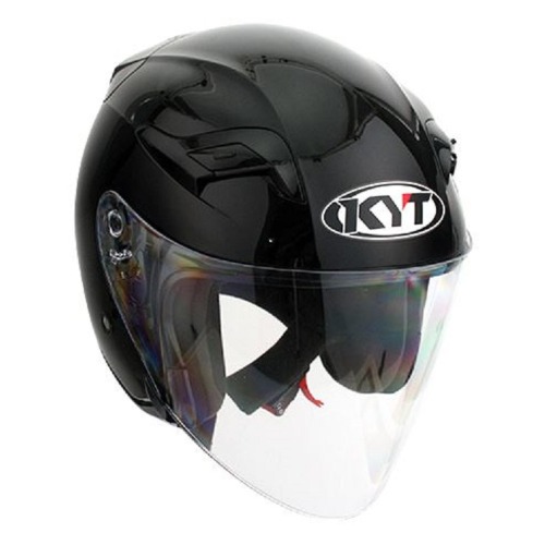 [바이크팩토리]KYT PLAIN BLACK VENOM 오픈페이스 헬멧