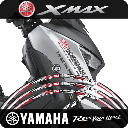 야마하 X-MAX 휠스티커 Yoshimura [바이크팩토리]