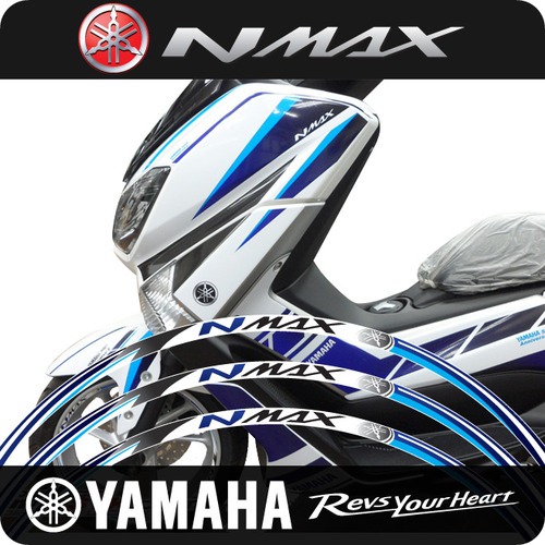 야마하 N-MAX 휠스티커 SP Blue [바이크팩토리]