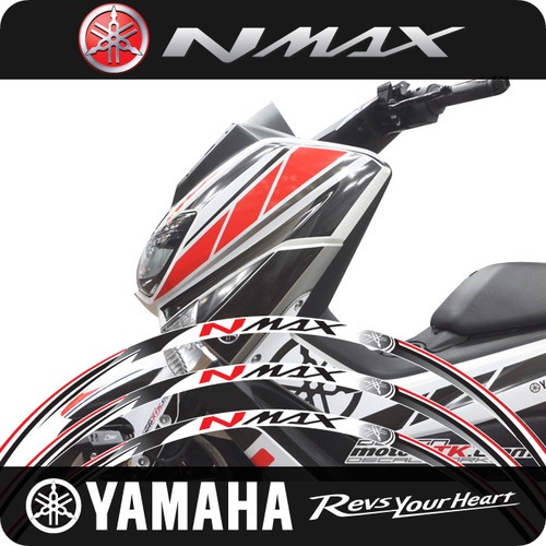 야마하 N-MAX 휠스티커 SP RED [바이크팩토리]