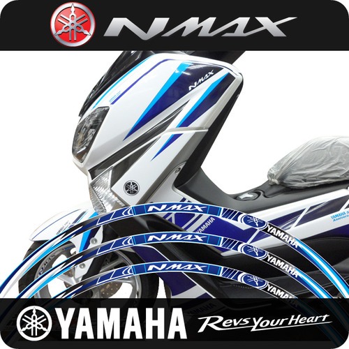 야마하 N-MAX 휠스티커 Blue [바이크팩토리]