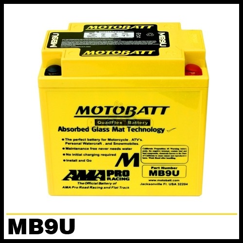 [바이크팩토리]MOTOBATT 밀폐형 무보수 배터리 MB9U 베스파 LX125배터리 대림 데이스타 - 12N9-4B-1(KC인증제품)