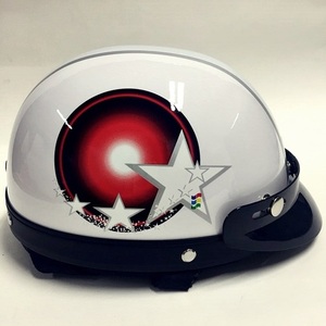 [당일배송]KOMO XT-02 오토바이 헬멧 (스타 화이트) (사이즈 : FREE)