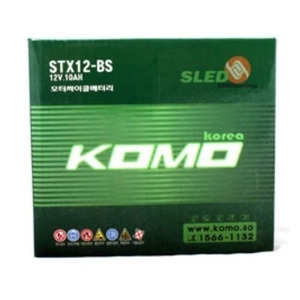 [당일배송]KOMO STX12-BS(12V.10Ah) 배터리 (네오포르테,보이져250,GV250인젝션)