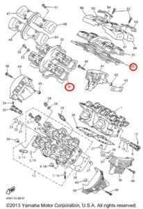 [해외]로얄스타1300 (96-13) 정품 헤드 가스켓 (파츠넘버 4NK-11193-00-00)