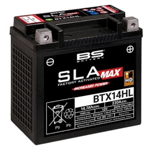 [바이크팩토리]BS배터리 SLA MAX (BTX14HL 12V 14Ah)