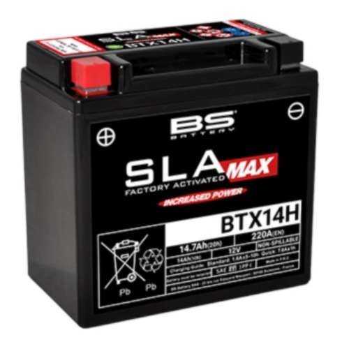 [바이크팩토리]BS배터리 SLA MAX (BTX14H 12V 14Ah)