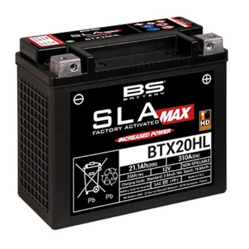[바이크팩토리]BS배터리 SLA MAX (BTX20HL 12V 20Ah)