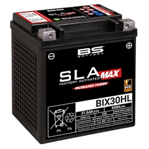[바이크팩토리]BS배터리 SLA MAX (BIX30HL 12V 30Ah)