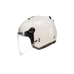 [바이크팩토리] SOL 27S 화이트 솔리드 LED 오픈페이스 헬멧 (사이즈 선택 가능)